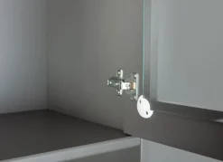 Buffet NICLAS 6.1 131x190x45 cm Massivholz grau/braun