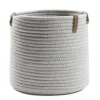 casaNOVA Aufbewahrungskorb rund 26 cm hellgrau