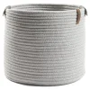 casaNOVA Aufbewahrungskorb rund 30 cm hellgrau