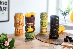 casaNOVA Becher-Set TIKI 4-teilig mehrfarbig Dolomit