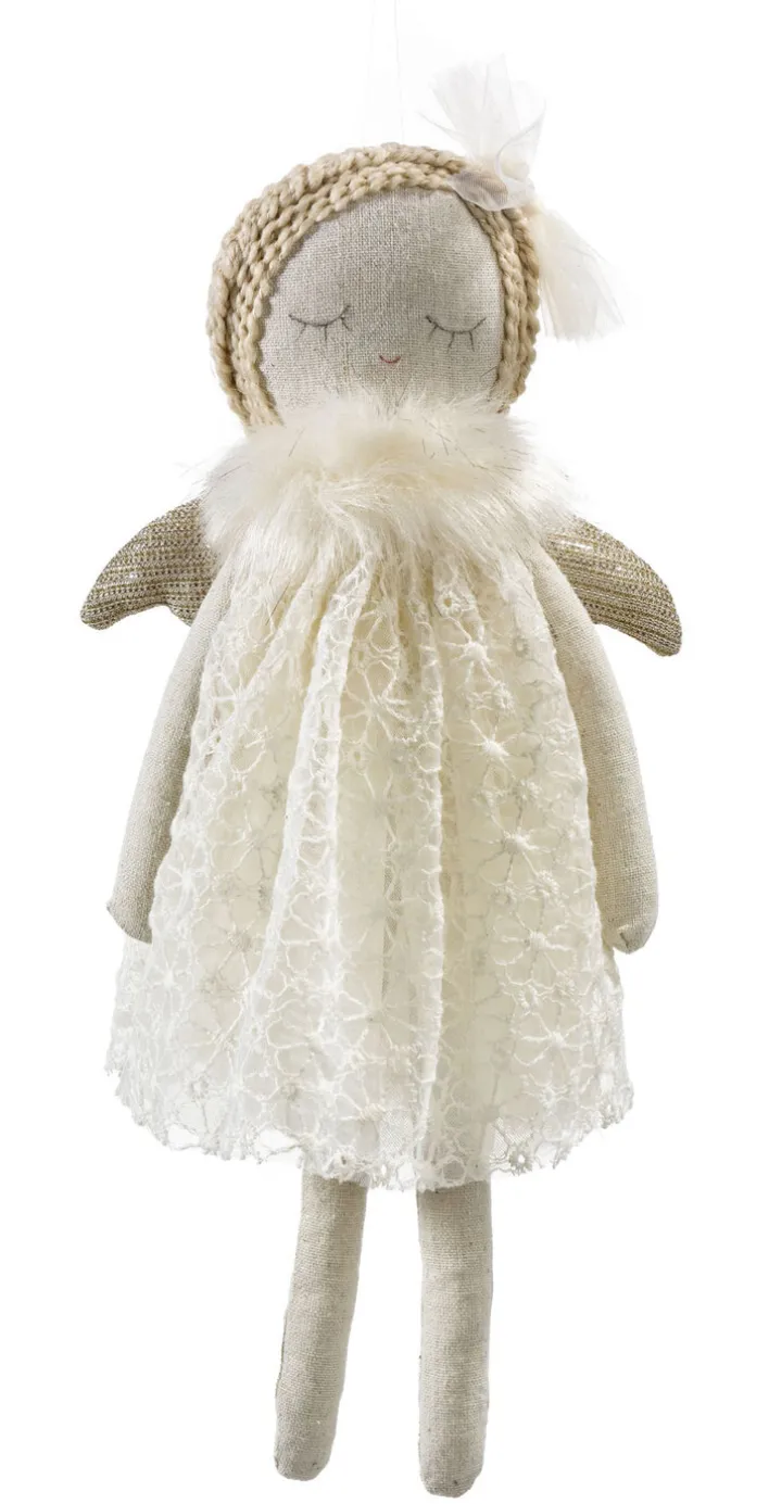 casaNOVA Dekofigur Engel 36 cm weiß