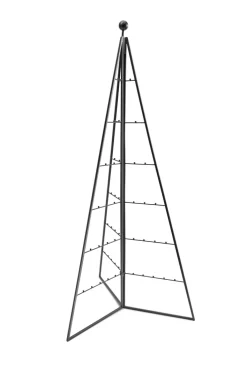 casaNOVA Deko-Objekt Tannenbaum BLACK FORREST Eisen 150 x 61 x 69 cm Schwarz