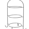 casaNOVA Etagere 50 cm schwarz