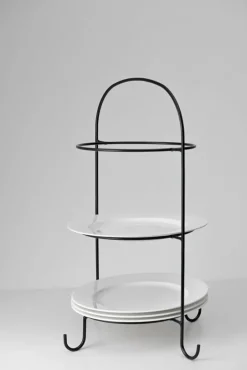casaNOVA Etagere 50 cm schwarz