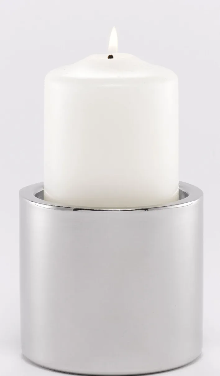 casaNOVA Kerzenständer 10 cm Edelstahl