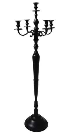 casanova Kerzenständer 5-armig 120 cm Alu schwarz
