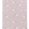 casaNOVA Kinderdecke EINHORN 80 x 100 cm rosa/pink