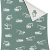 casaNOVA Kinderdecke FAHRZEUGE 80 x 100 cm grün/beige