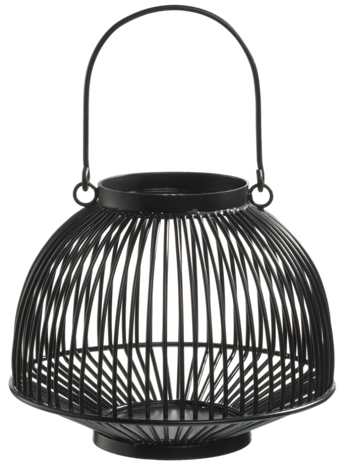 casaNOVA Laterne 18,75 cm schwarz