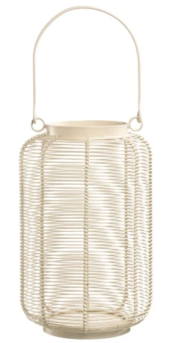 casaNOVA Laterne 25 cm weiß