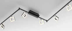 casaNOVA LED Deckenlampe mit 6 Spots REAL II schwarz