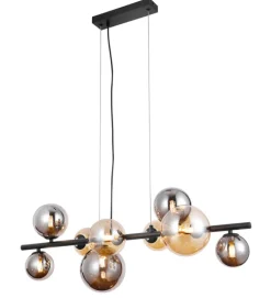 casaNOVA LED Retrofit Balkenpendel ESFERA schwarz /rauch /bernstein