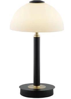 casaNOVA LED Tischlampe LUI 33 cm schwarz