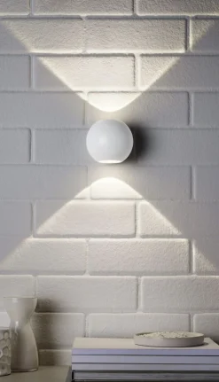 casaNOVA LED Wandleuchte Up Down TOSO 10 cm weiß