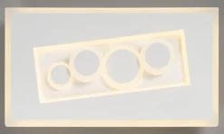 casaNOVA LED Wandleuchte MIO 38 x 21 cm weiß