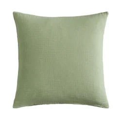 casaNOVA Musselin-Kissenhülle GRETA 45 x 45 cm salbeigrün