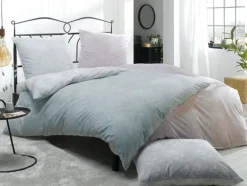 casaNOVA Renforcé-Bettwäsche KIM 135 x 200 cm grau