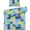 casaNOVA Renforcé-Bettwäsche HAILEY 135 x 200 cm blau/grün