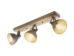 casaNOVA Retrofit Deckenlampe TIMBER 3 Spots