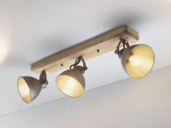 casaNOVA Retrofit Deckenlampe TIMBER 3 Spots