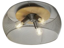 casaNOVA Retrofit Deckenlampe RESI 50 cm schwarz /Holz