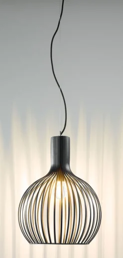 casaNOVA Retrofit Pendelleuchte COLLIN II 35 cm schwarz