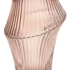 casaNOVA VASE 30 cm amber geriffelt