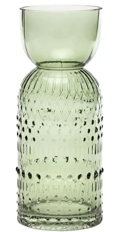 casaNOVA Vase 25 cm grün