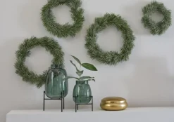 casaNOVA Vase 19 cm 2-teilig grün