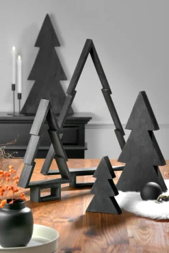 casaNova Weihnachtsdeko Tannenbaum 40 cm Schwarz