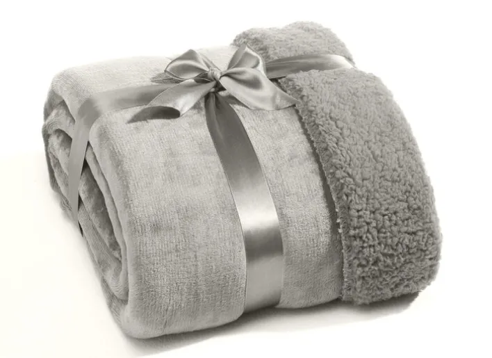 casaNOVA Wendedecke SILAS 140 x 180 cm hellgrau