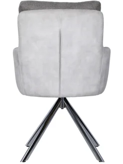 CASAVANTI Armlehnenstuhl 65x90 cm Samt Beige / Braun