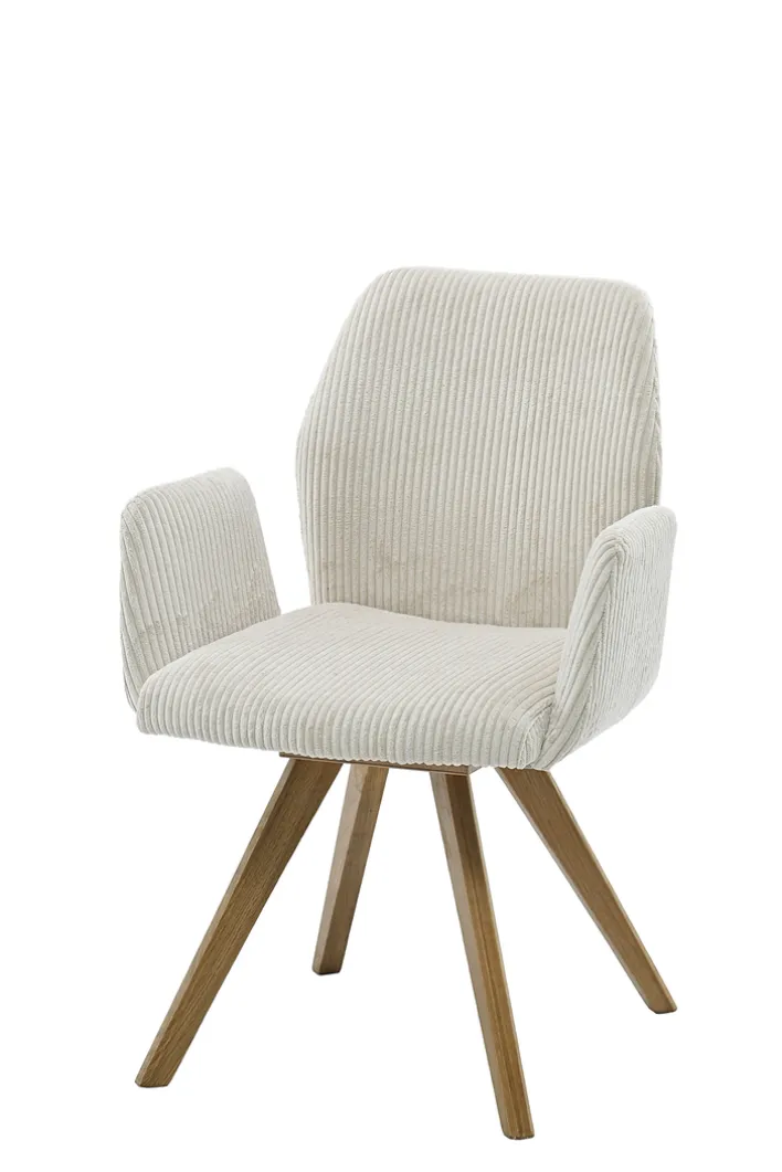 CASAVANTI Armlehnstuhl RAYAN Eiche natur/beige