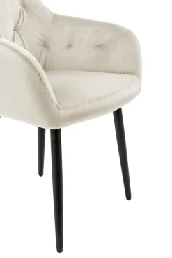 CASAVANTI Armlehnstuhl Samt creme