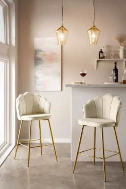 CASAVANTI Barhocker 2er Set beige