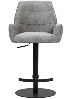 CASAVANTI Barstuhl mit Armlehnen BEA grau/schwarz
