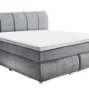 CASAVANTI Boxspringbett MALIN 180 x 200 cm grau