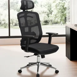 CASAVANTI Bürostuhl 68x130x68 cm Stoff schwarz