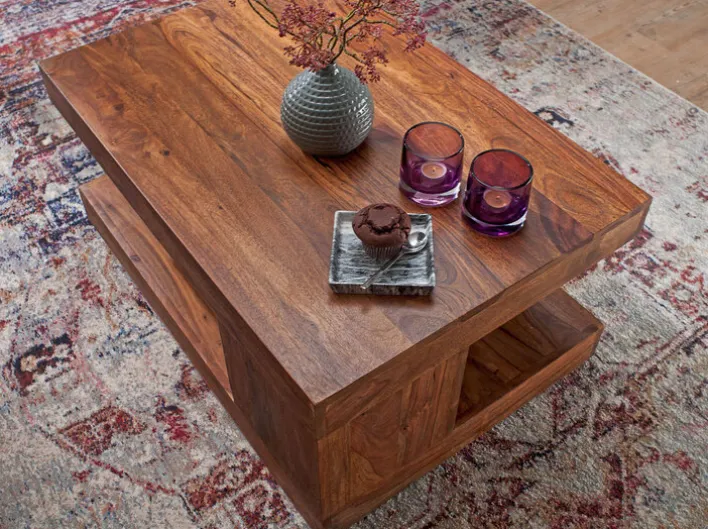 CASAVANTI Couchtisch 60 x 90 cm Sheesham massiv