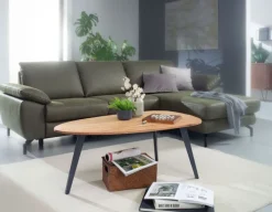 CASAVANTI Couchtisch 110 x 60 cm Anthrazit/ Akazie massiv