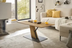 CASAVANTI Couchtisch BRESCIA 110 x 60 cm Eiche Schwarz