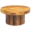 CASAVANTI Couchtisch rund 60 x 60 cm Sheesham Massivholz