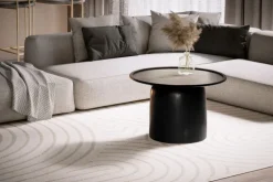 CASAVANTI Couchtisch 60x40 cm Massivholz Mango schwarz