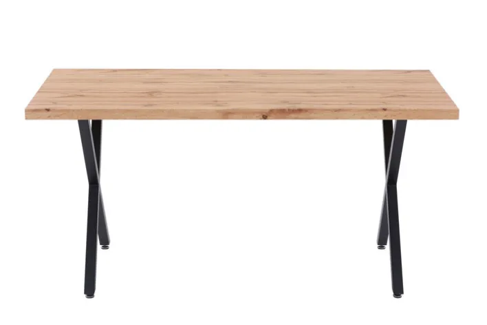 CASAVANTI Esstisch 160 x 90 cm braun/schwarz