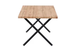 CASAVANTI Esstisch 160 x 90 cm braun/schwarz