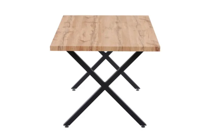 CASAVANTI Esstisch 160 x 90 cm braun/schwarz