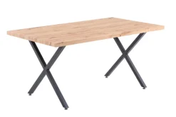 CASAVANTI Esstisch 160 x 90 cm braun/schwarz