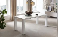 CASAVANTI Esstisch 120-240 x 80 cm weiß