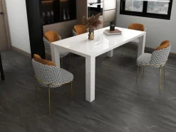 CASAVANTI Esstisch 120-240 x 80 cm weiß