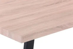 CASAVANTI Esstisch 160 x 90 cm Sonoma Eiche/schwarz